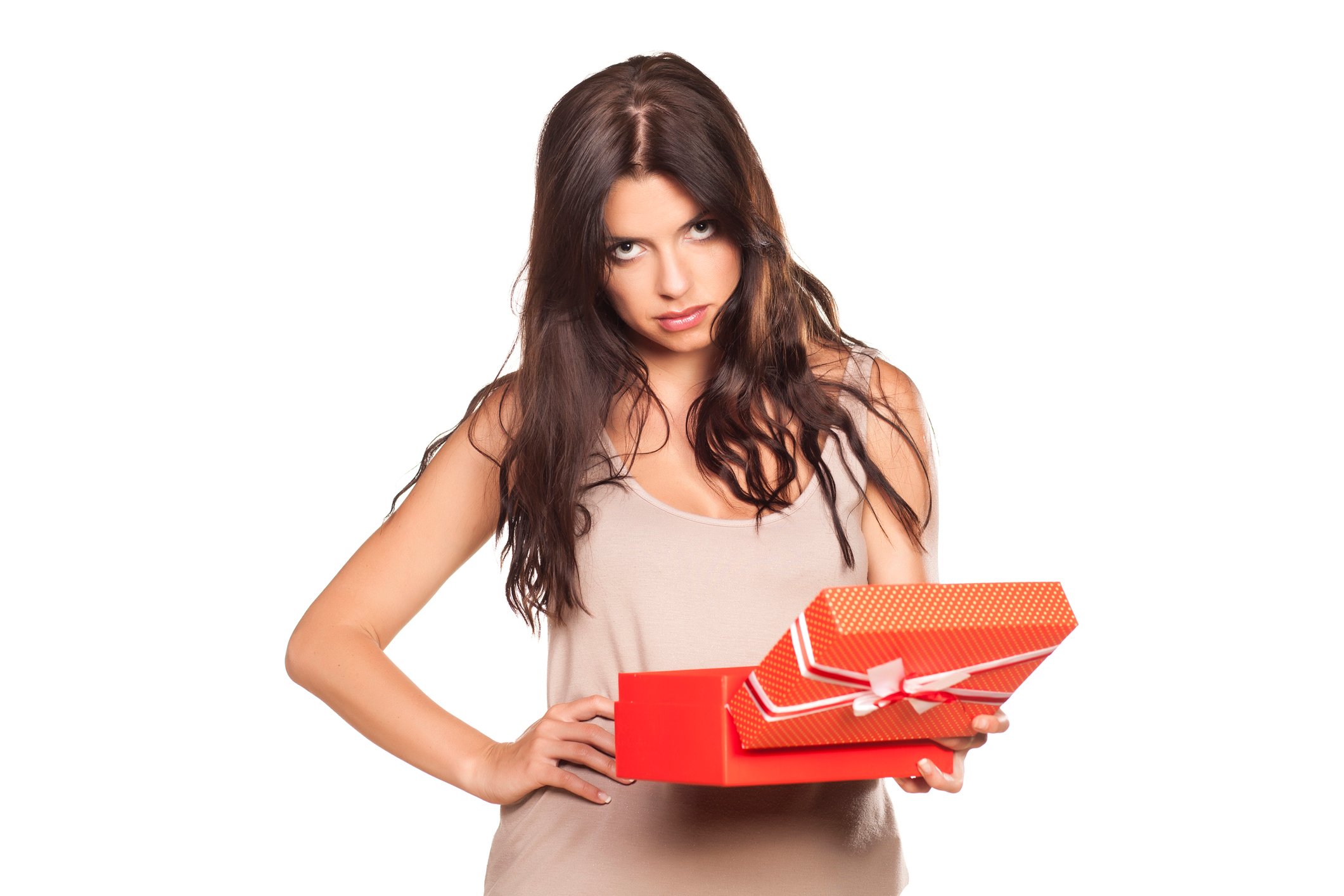 Getty Present Disappointing Woman Glaring