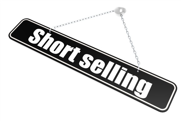 Short-selling sign.