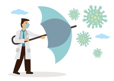 GettyImages-Doc shielding coronavirus