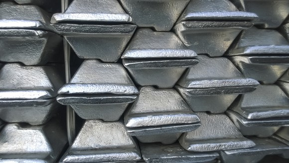 Aluminum ingots.