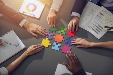 puzzle business people