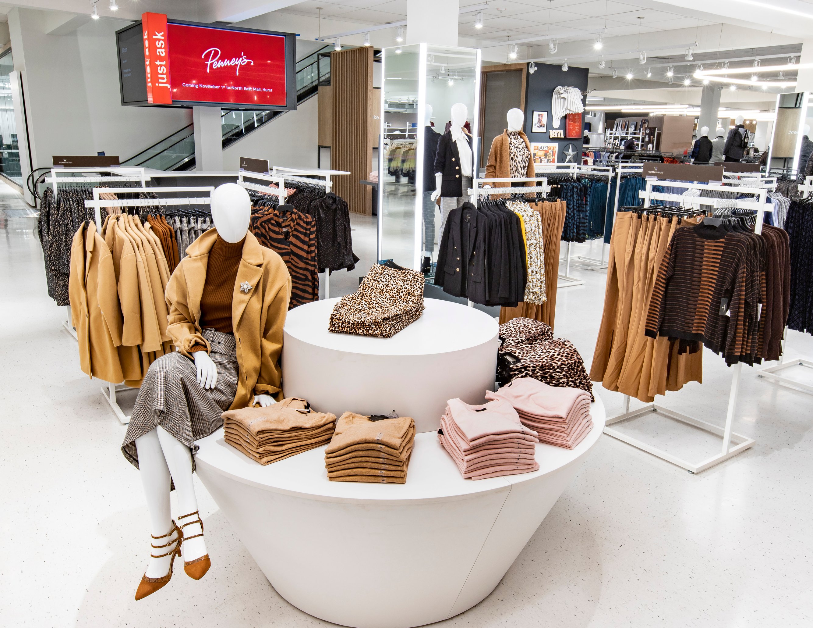 Interior of a J.C. Penney store.