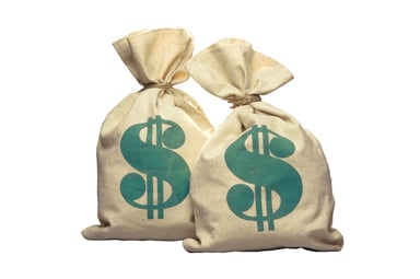 2 bags of money