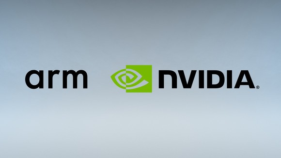 Arm and NVIDIA logos next to each other
