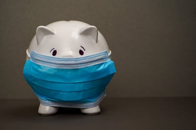 Piggy Bank Wearing A Surgical Mask