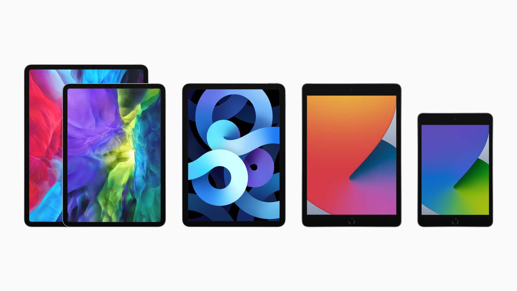 Apple's lineup of iPads. 