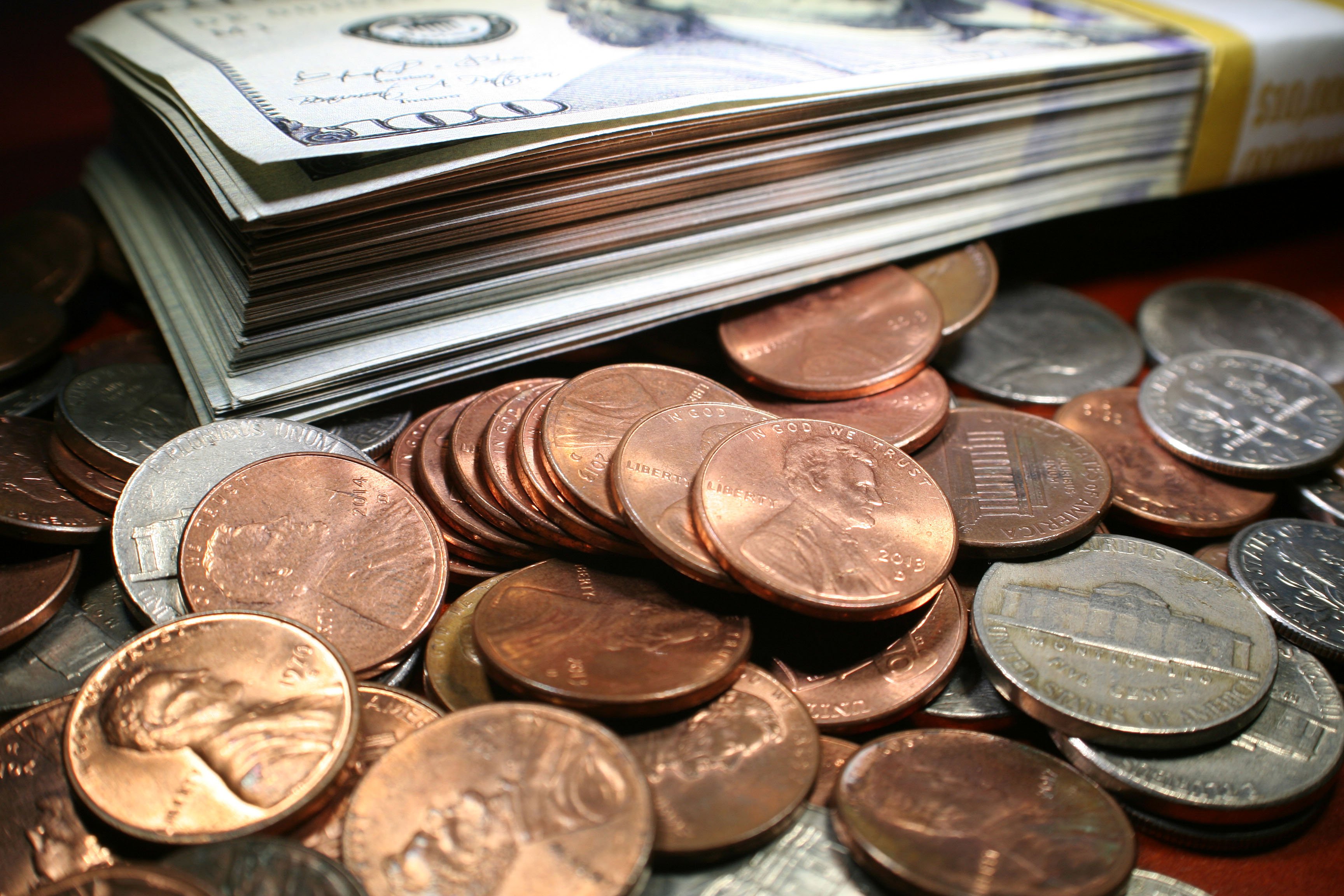Bills and coins