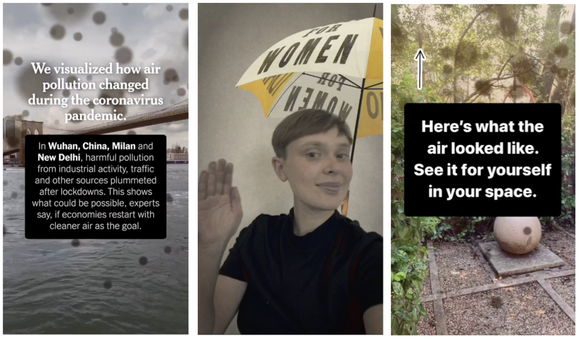 AR content from The New York Times.