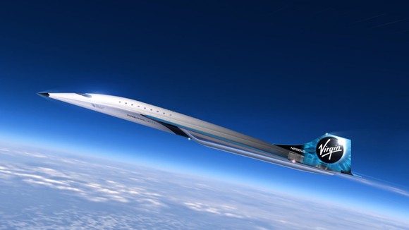 Concept Mach 3 aircraft from Virgin Galactic. 