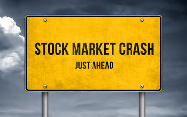 Stock market crash sign