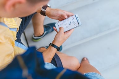 Using a cell phone