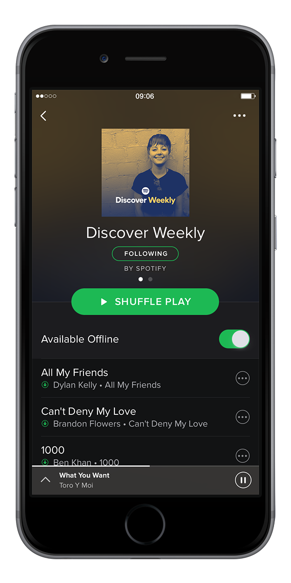 Spotify iOS app