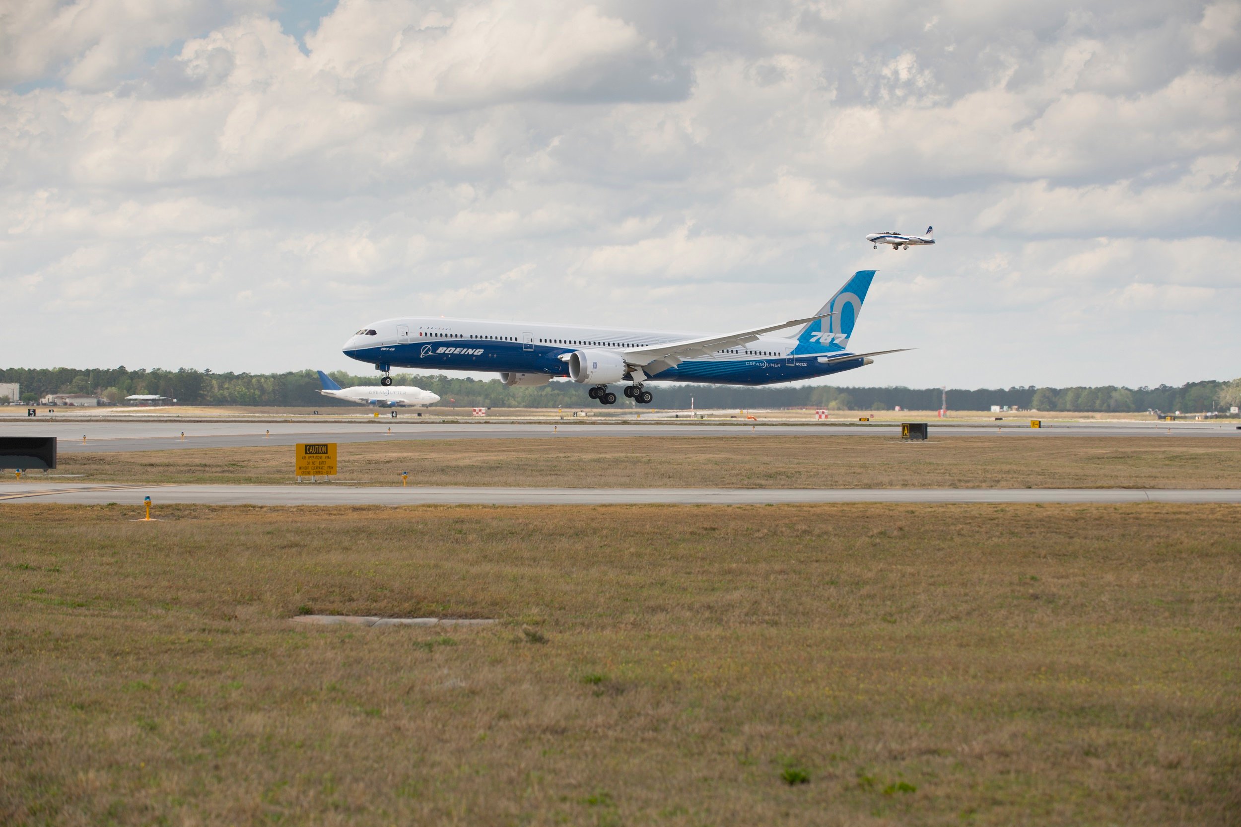 A Boeing 787 at the company's South Carolina facility.