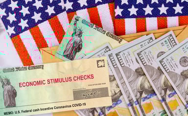 concluding slide - a stimulus check - source getty