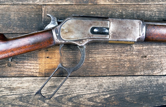 antique lever-action rifle