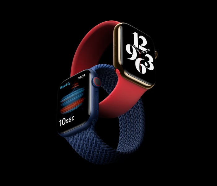 The Apple Watch Series 6, which was unveiled in September. 