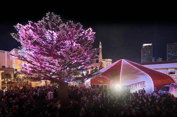 The Spiegeltent, venue for Las Vegas' Absinthe show.
