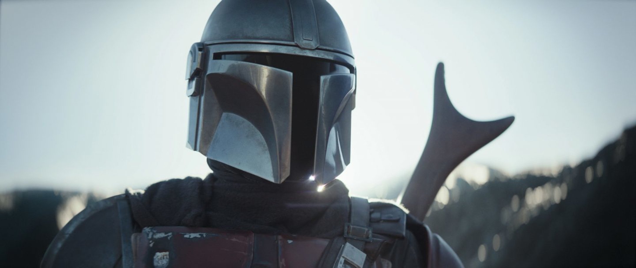 Photo of the titular character from Disney's The Mandalorian. 