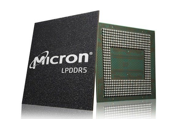 A product image shows a Micron Technology LPDDR5 computer chip