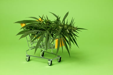 cannabis shopping  cart