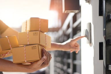 Packages Being Delivered to Door