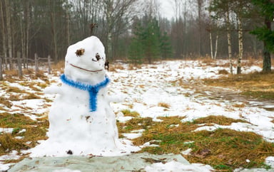 Melting snowman