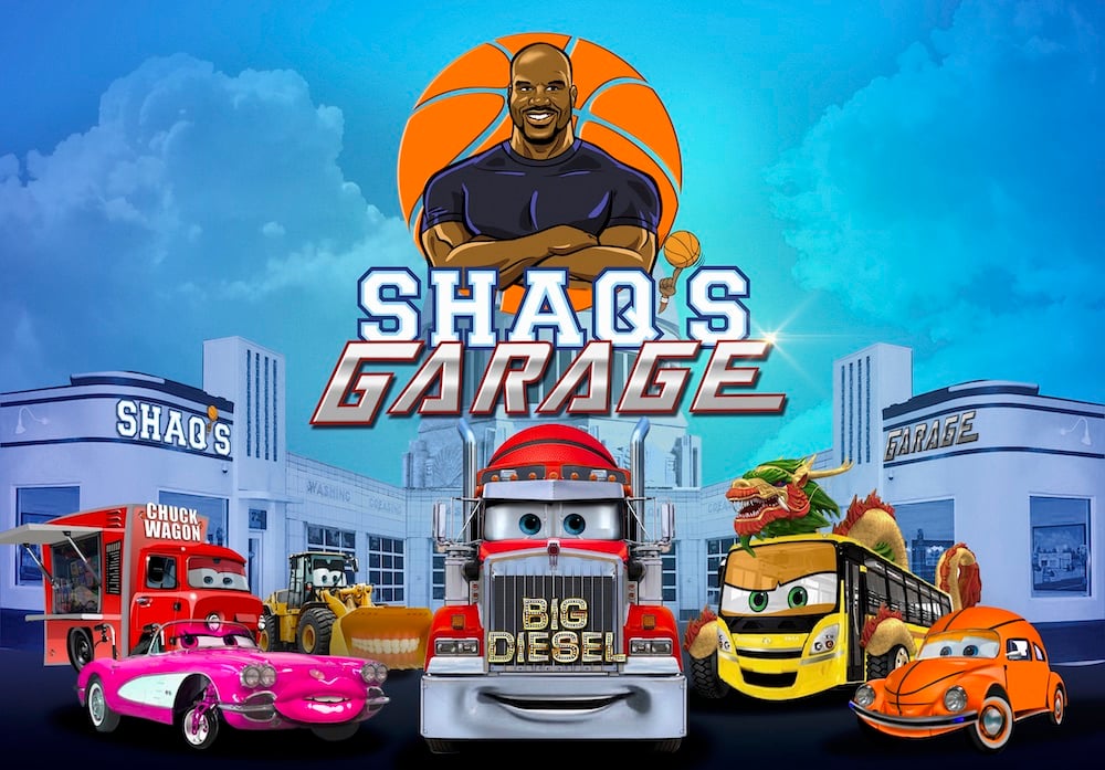 Promotional image for Shaq's Garage.