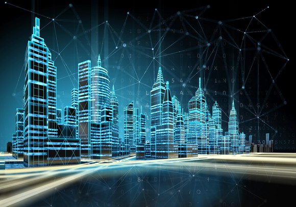 Connected buildings.