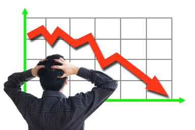 falling chart graphic
