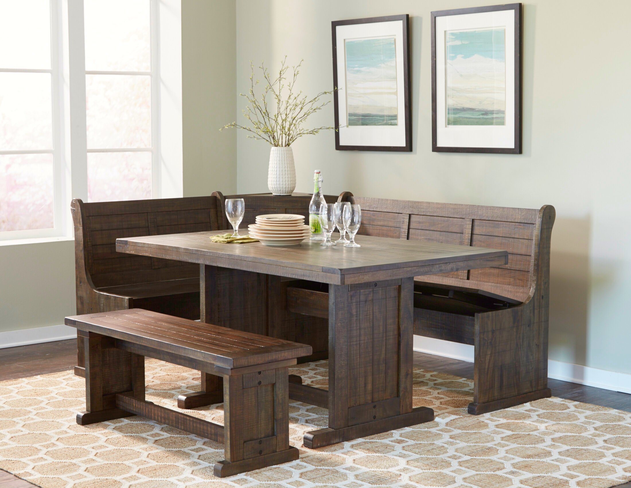 A dining set offered by Wayfair.