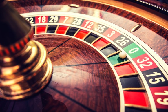 A roulette wheel.