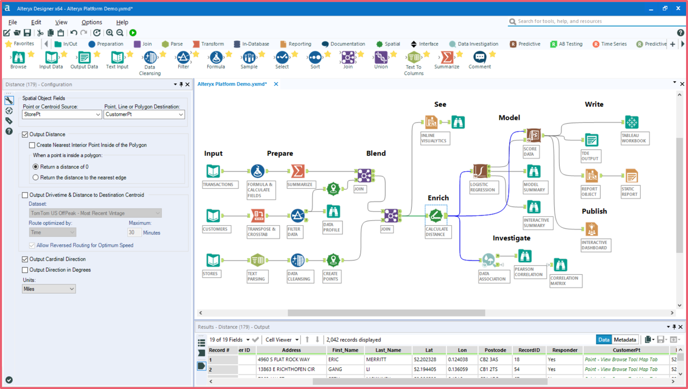 Screenshot of Alteryx Designer