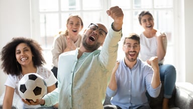 Watching sports on TV