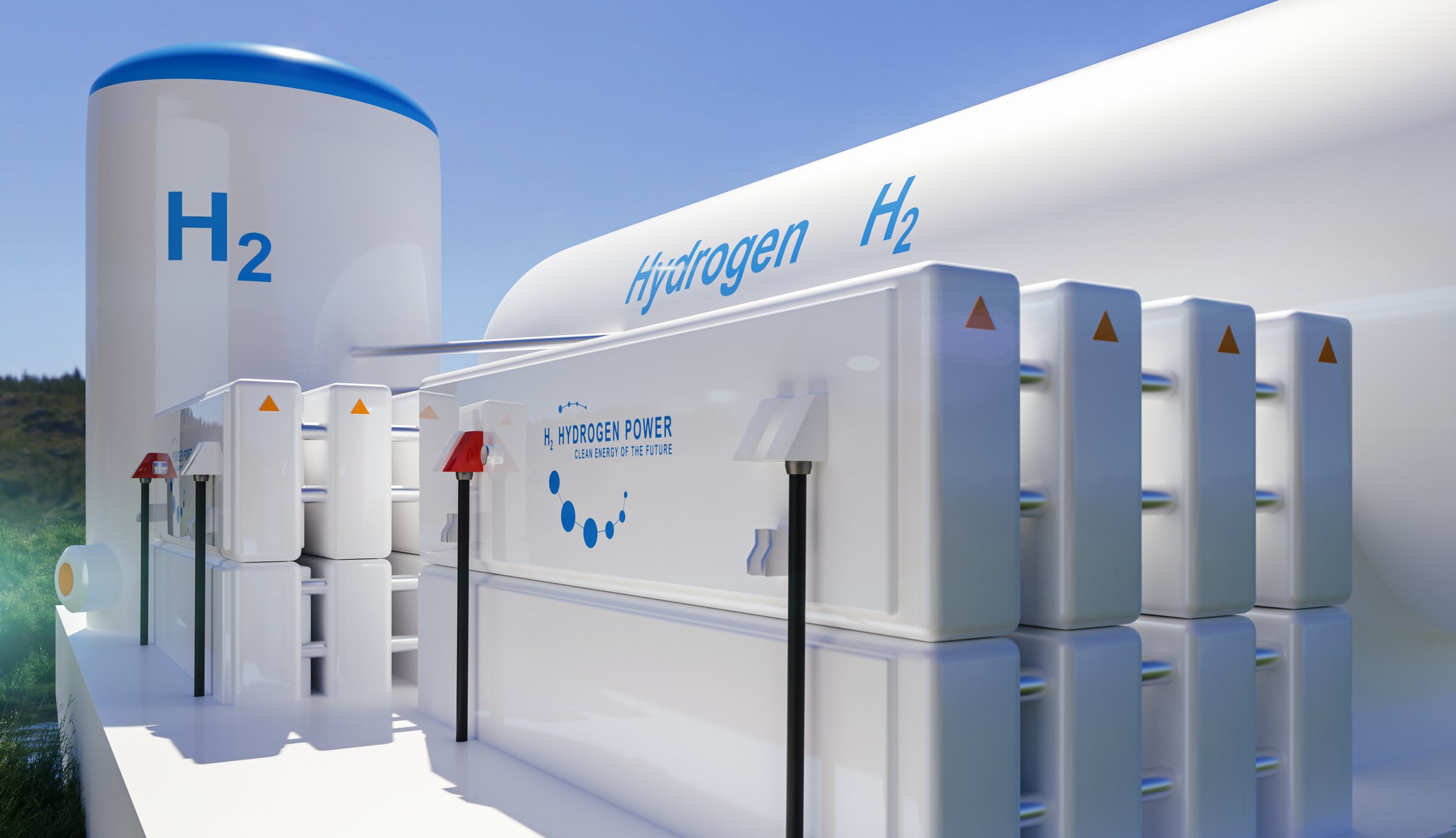A hydrogen storage facility.