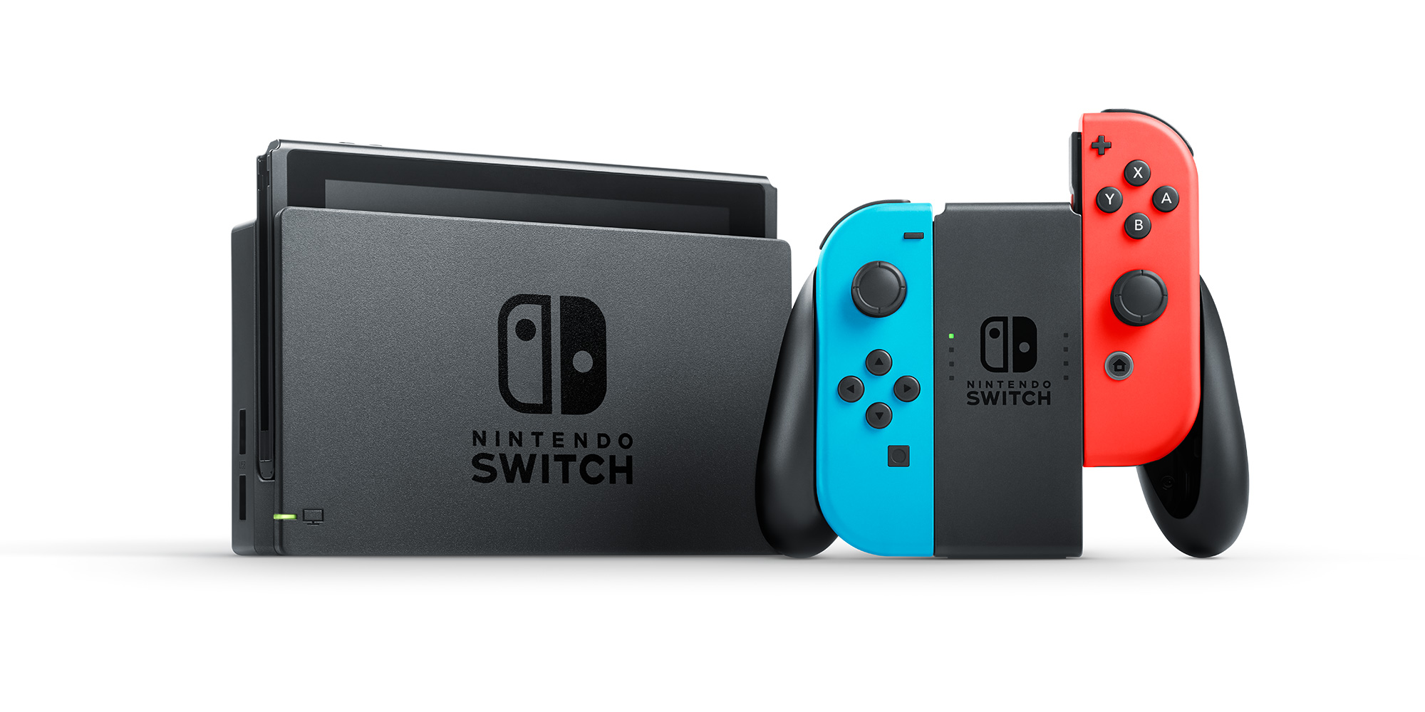Nintendo's Switch console and game controller.