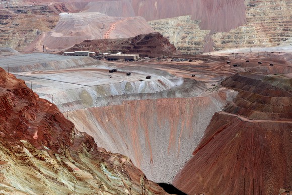 open pit copper mine