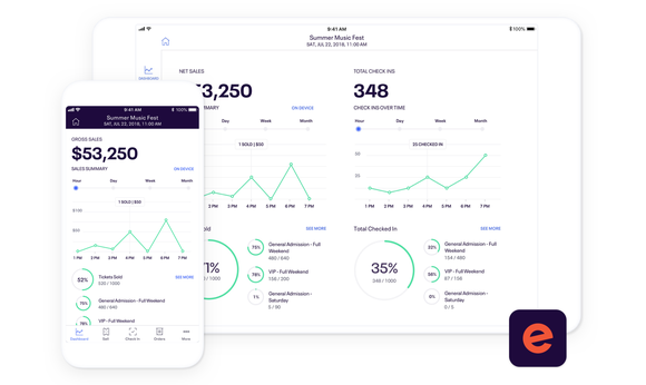 Eventbrite's interface for creators