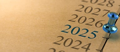 2025 with pushpin