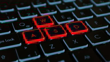 Gaming keyboard WASD