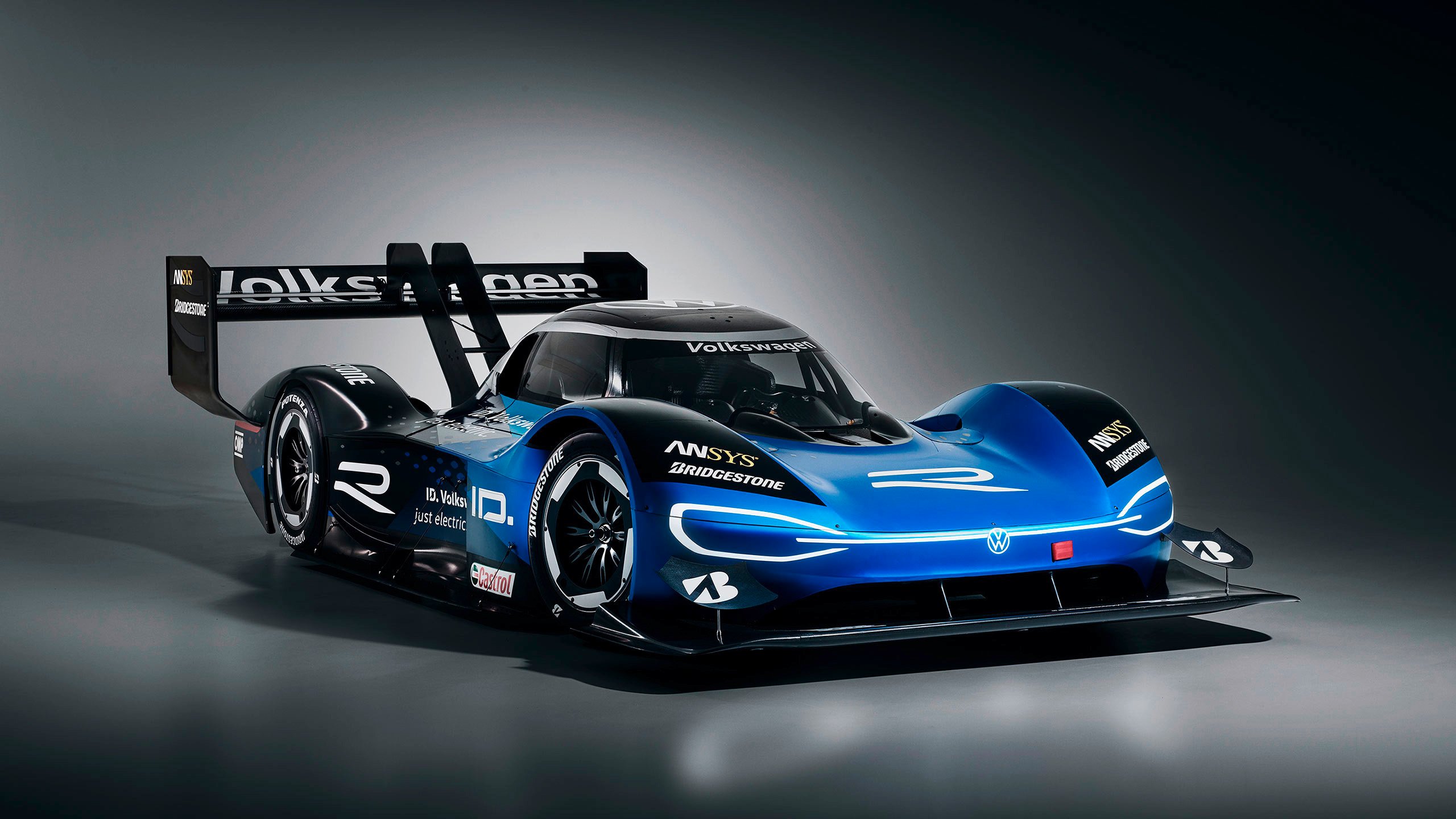 The Volkswagen ID.R electric race car.