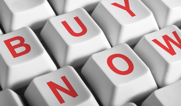 BUY NOW on keyboard keys.