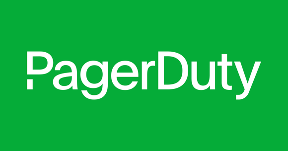 The PagerDuty logo on a green background