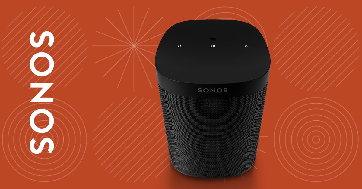 A Sonos One SL homespeaker.