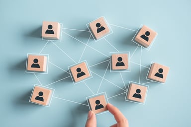 People Connected on a Board