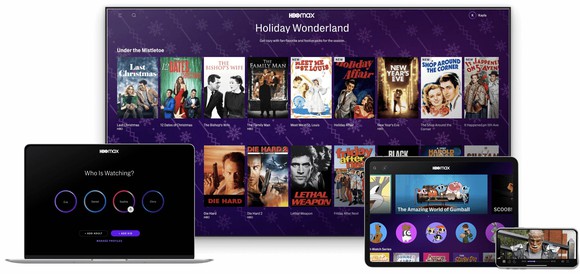 HBO Max screen on TV and mobile devices