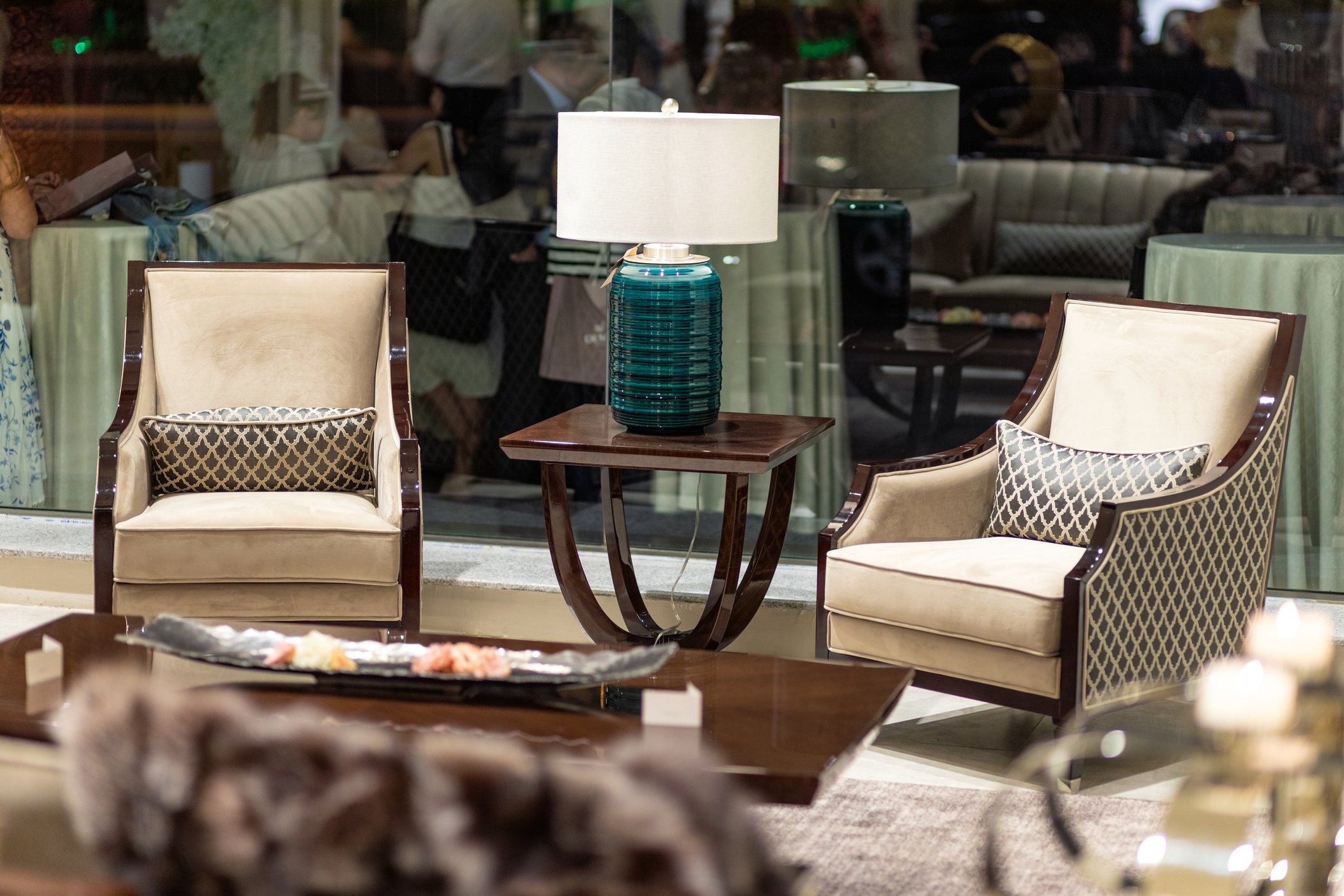 Furniture for sale in a furniture store. 