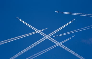 airplanes blue sky