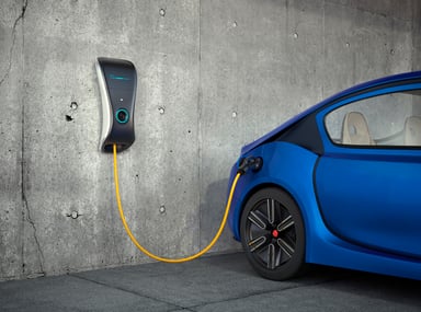 Electric Vehicle Charging in a Garage