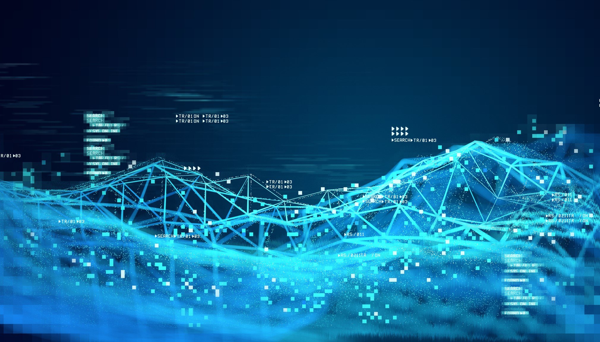 A visualization of data connections.