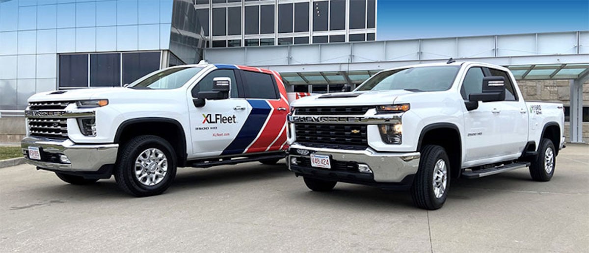 XL Fleet conversions of General Motors pickup trucks. 